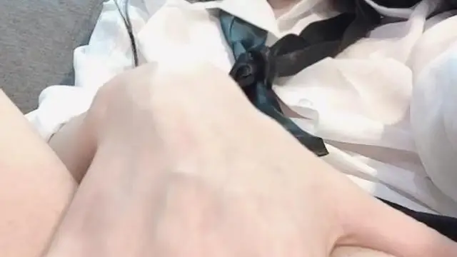 特效眼睛白襯衫自慰!